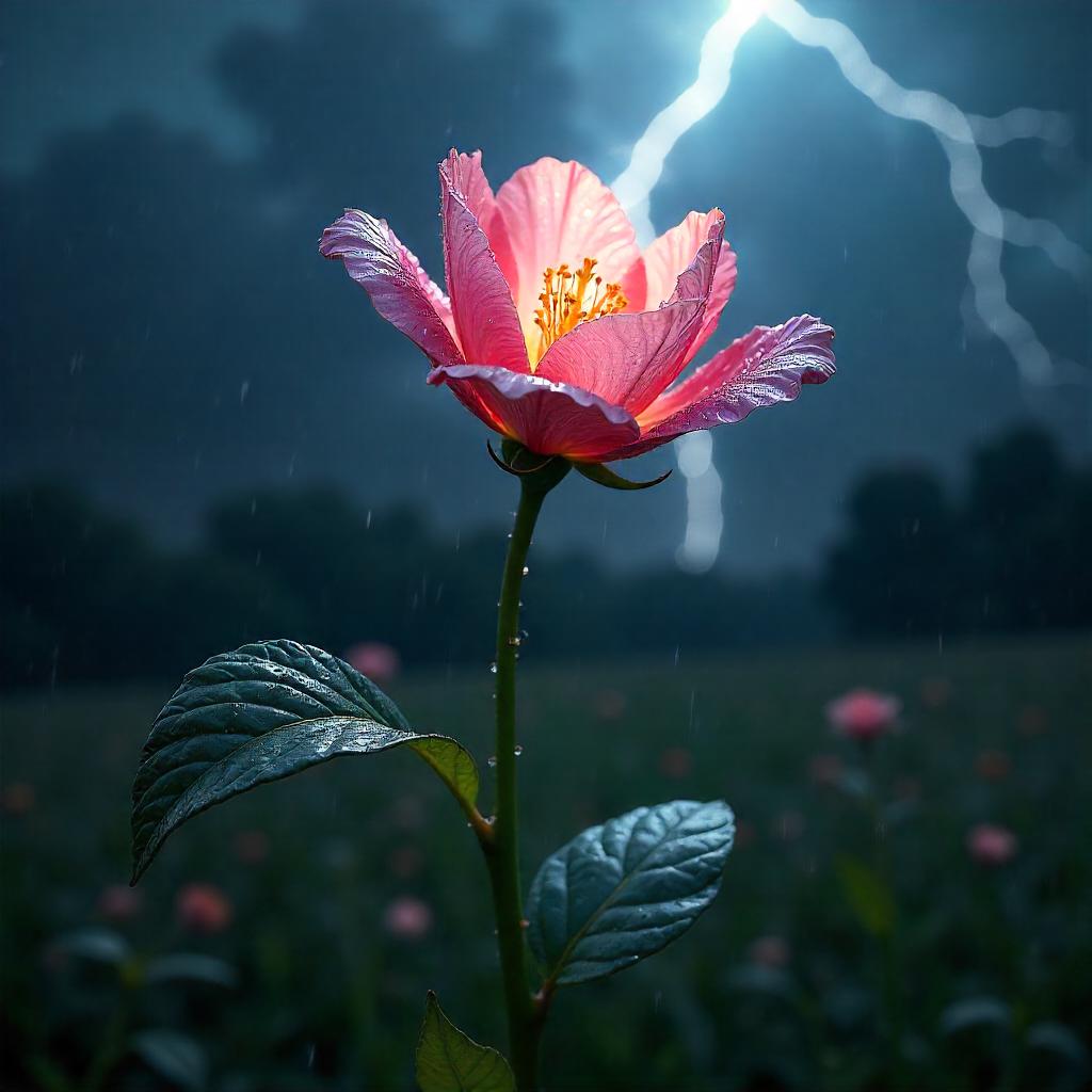 Thunderstorm Bloom: A Hyperreal 3D Render