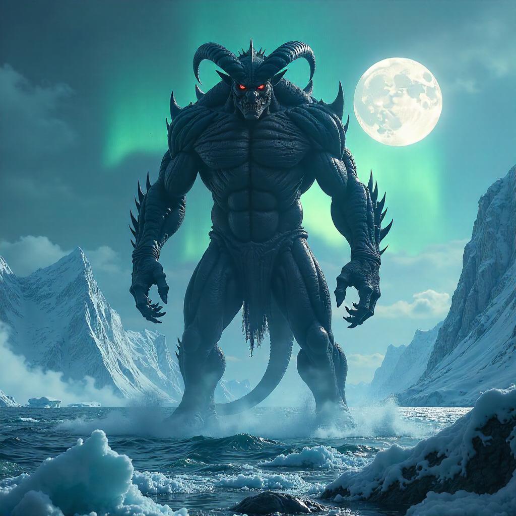 Demon Among the Icebergs: A Photorealistic Encounter