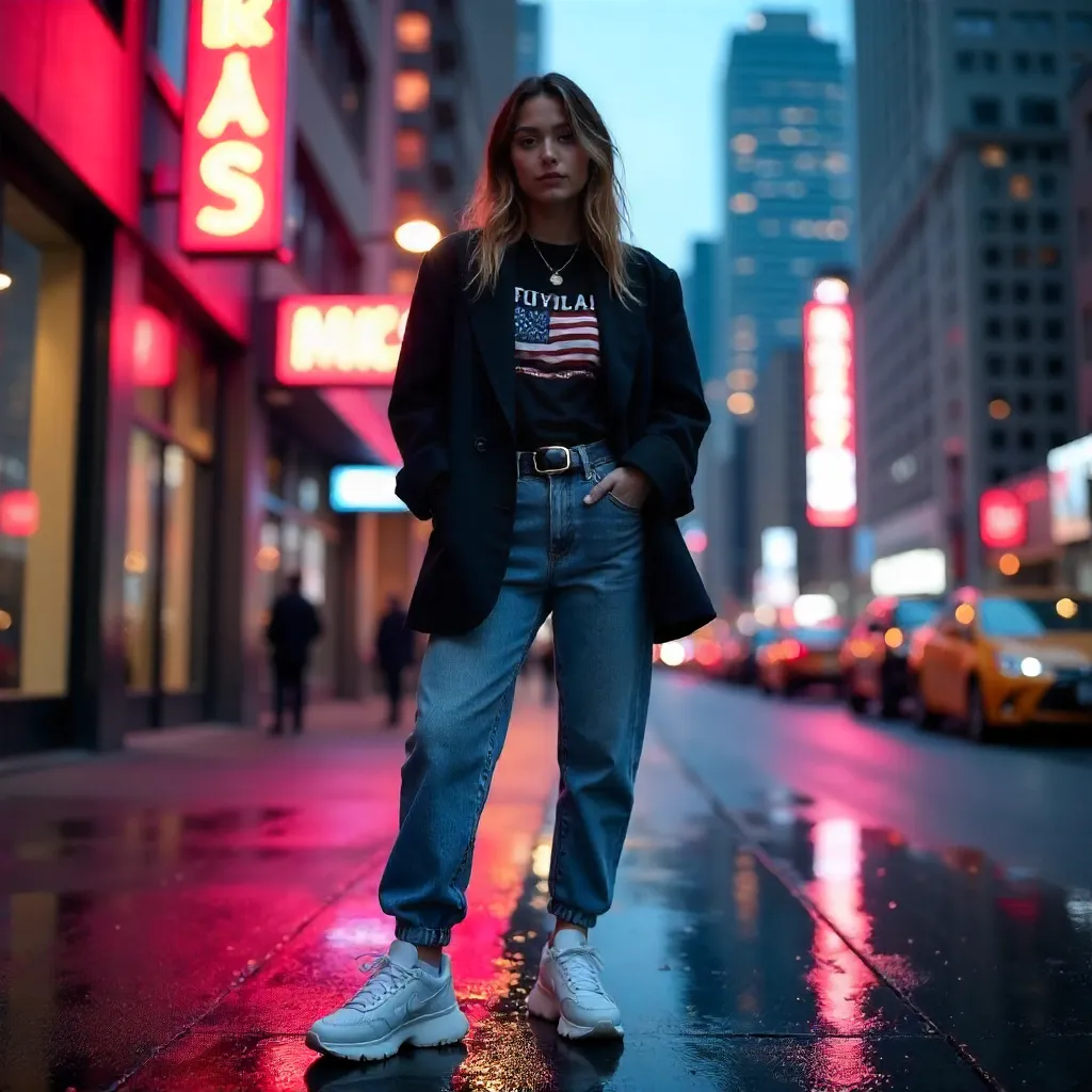 Confident Urban Street Style Pose