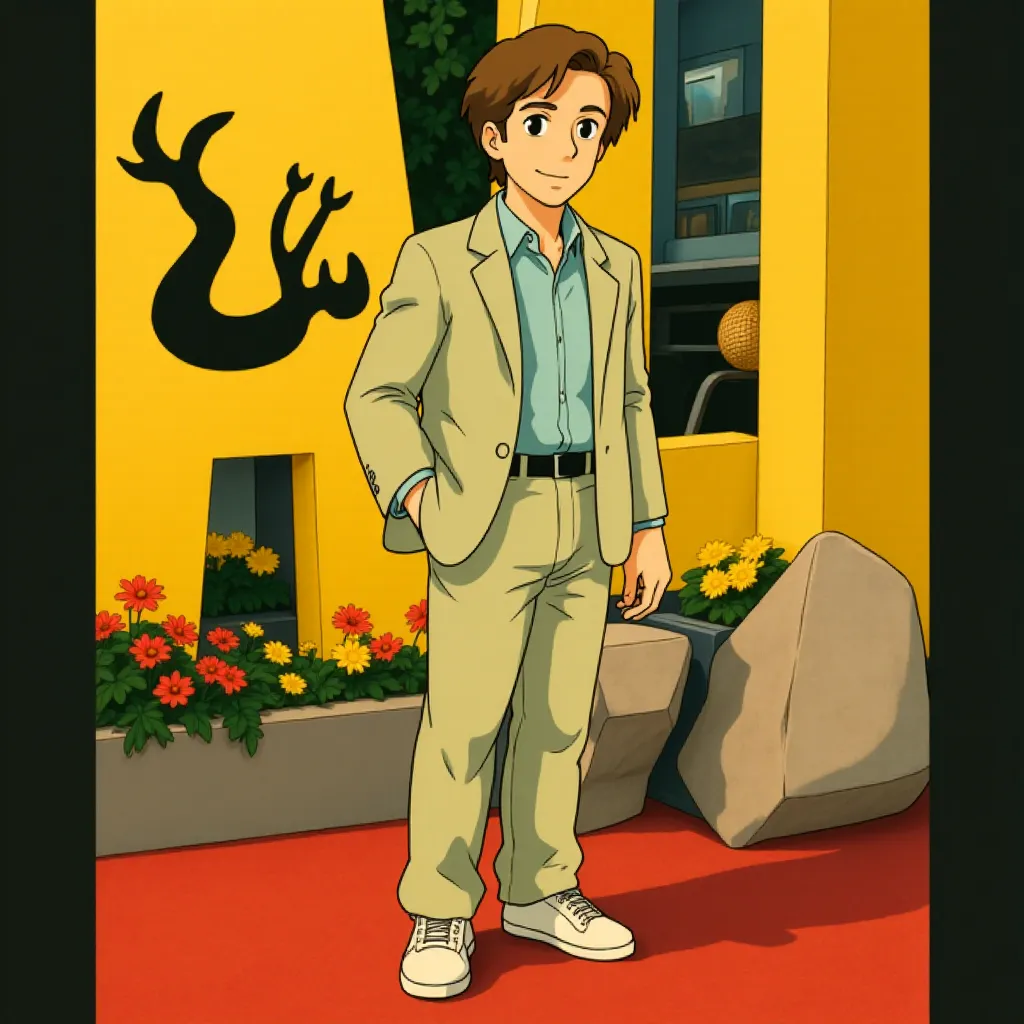 Ryan Gosling at an event for The Fall Guy (2024) - Ghibli style