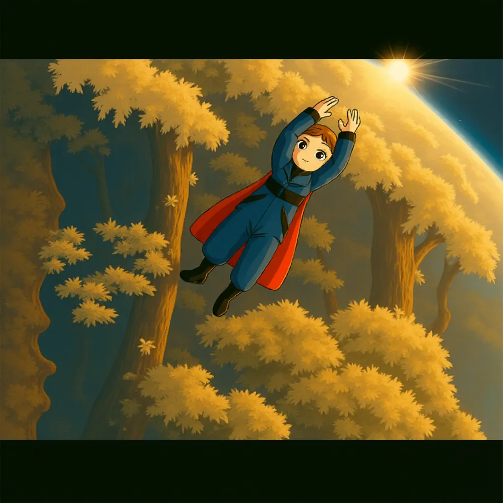 Brandon Routh in Superman Returns (2006) - Anime style