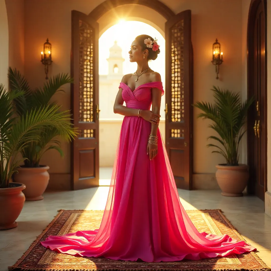 Elegance in Pink: Swahili Charm in Zanzibar