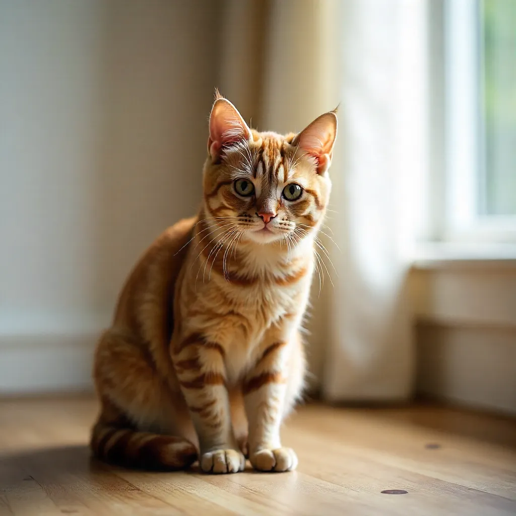35mm Cat Stock Photo with Film Grain