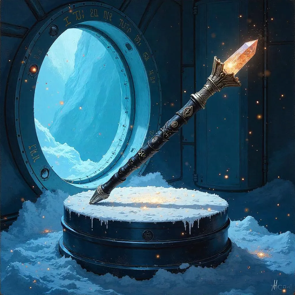 Cryogenic Chamber Wand in Oil Painting