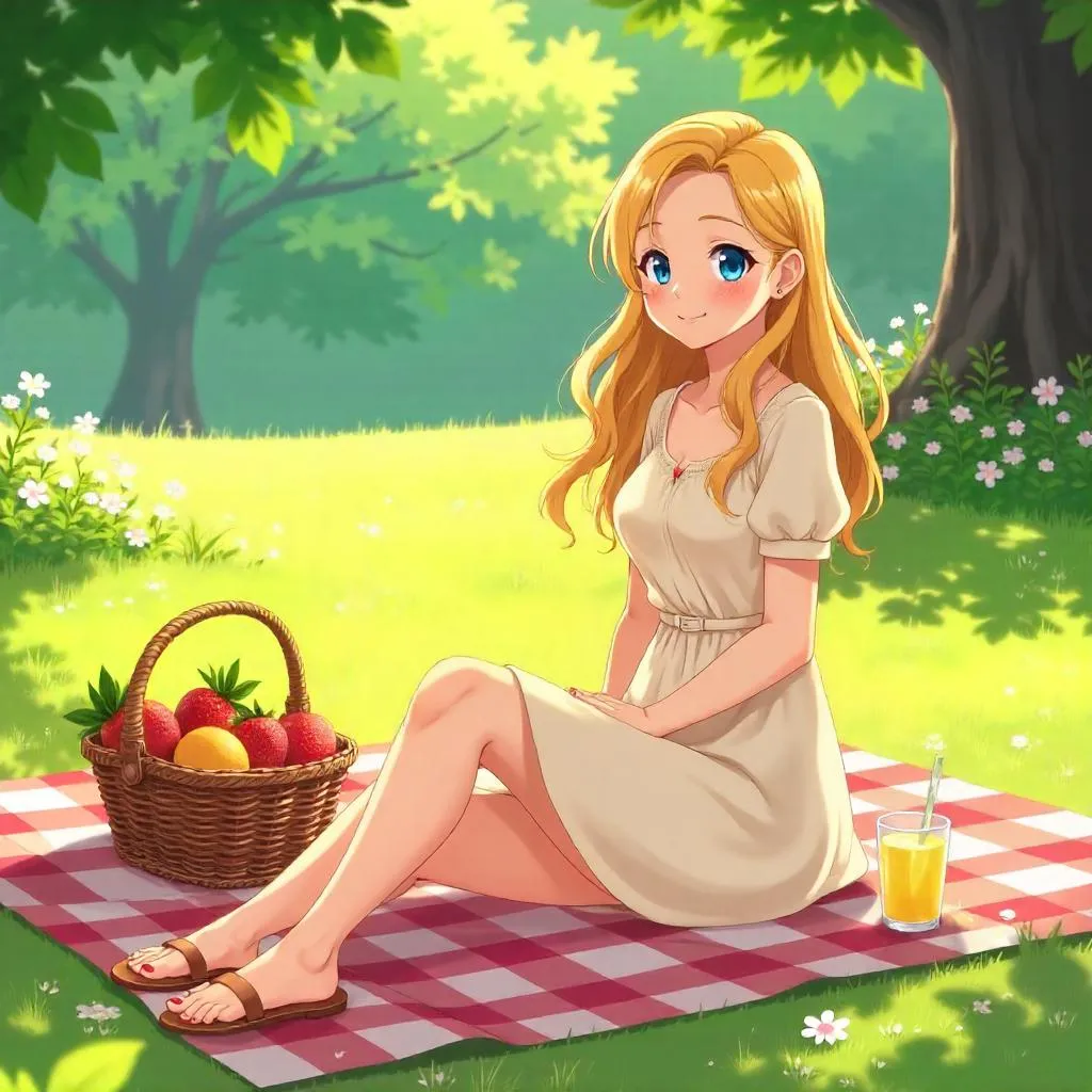 Anime Picnic: Sunshine and Gentle Joy