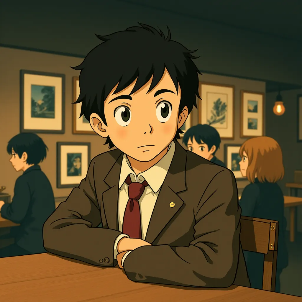 Sebastian Koch in The Lives of Others (2006) - Anime style