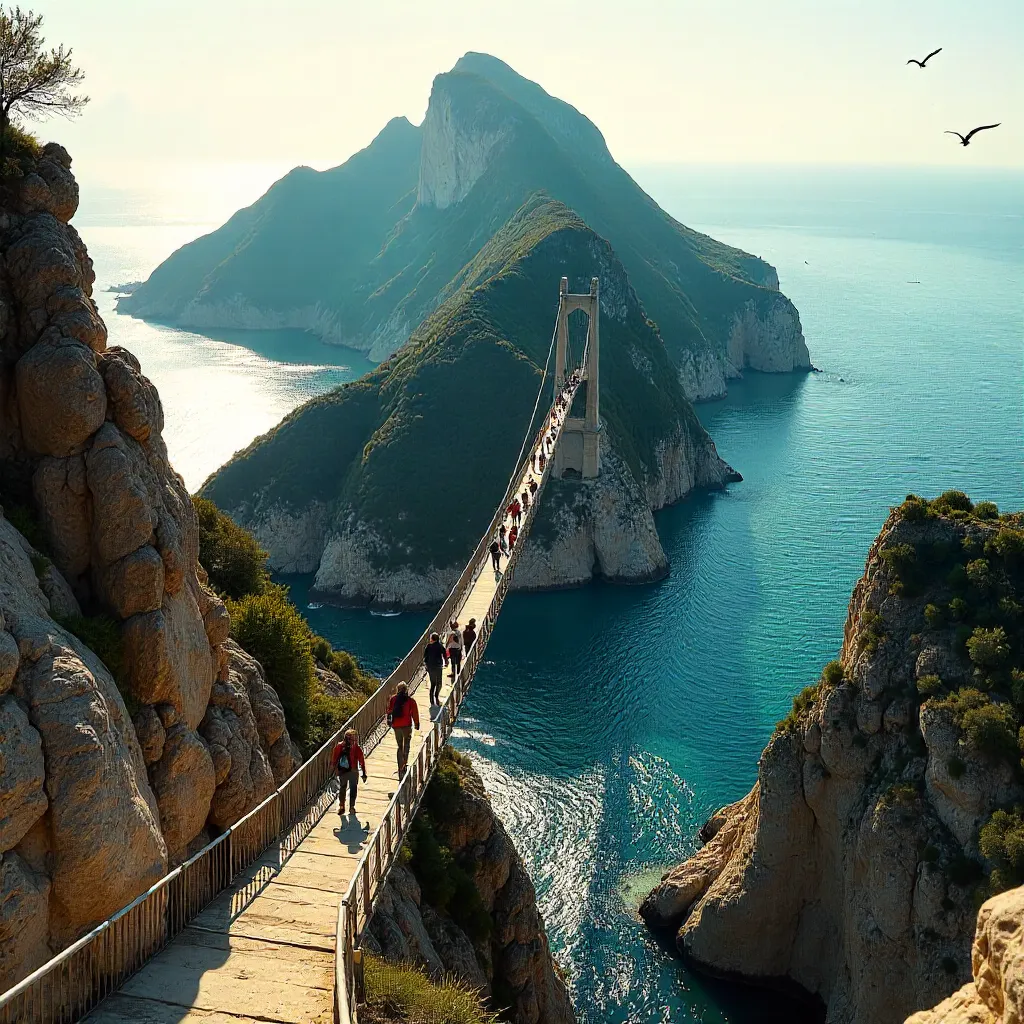 Windsor Suspension Bridge, Gibraltar: Adventure Vista