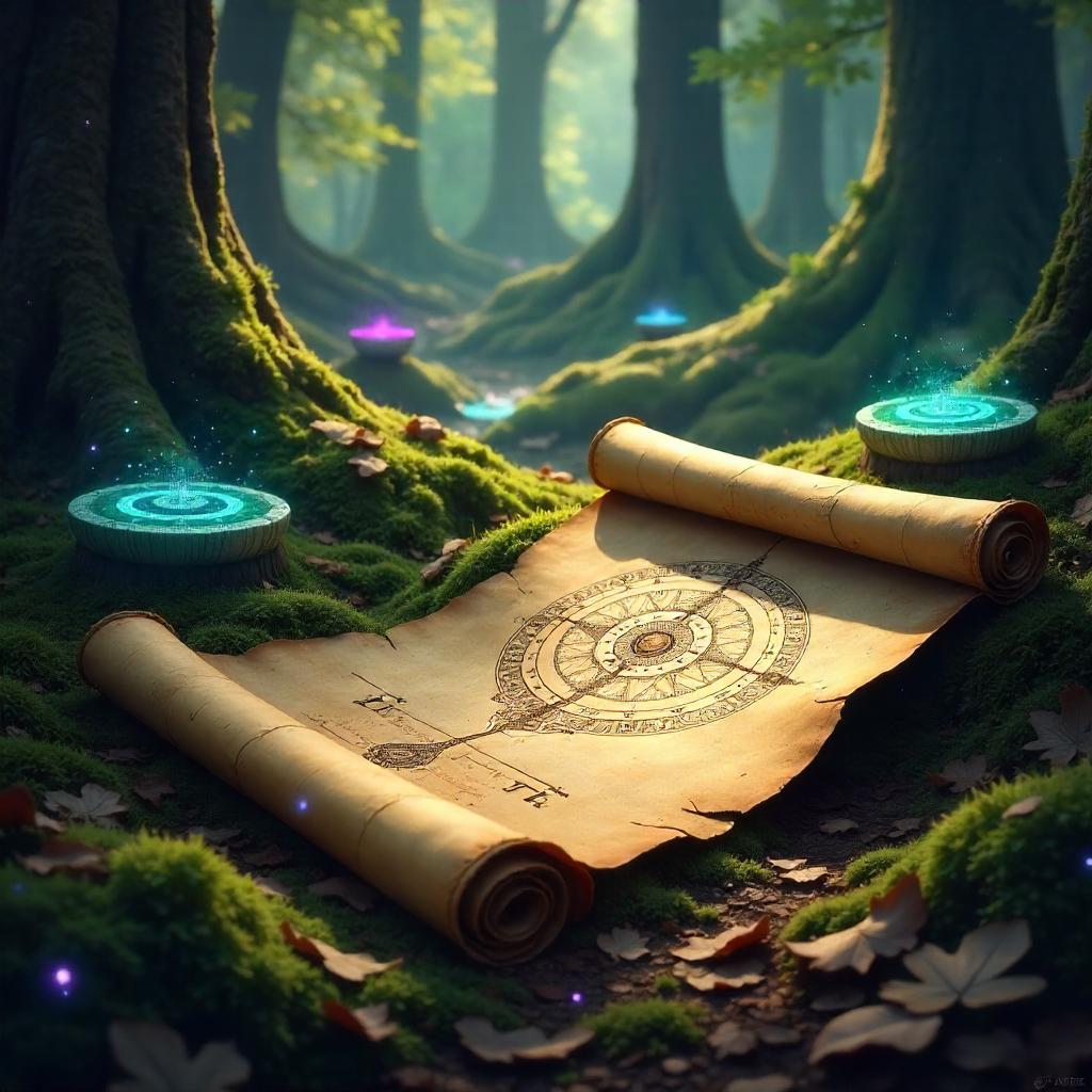 Ancient Scroll in Fairy Rings Concept Art