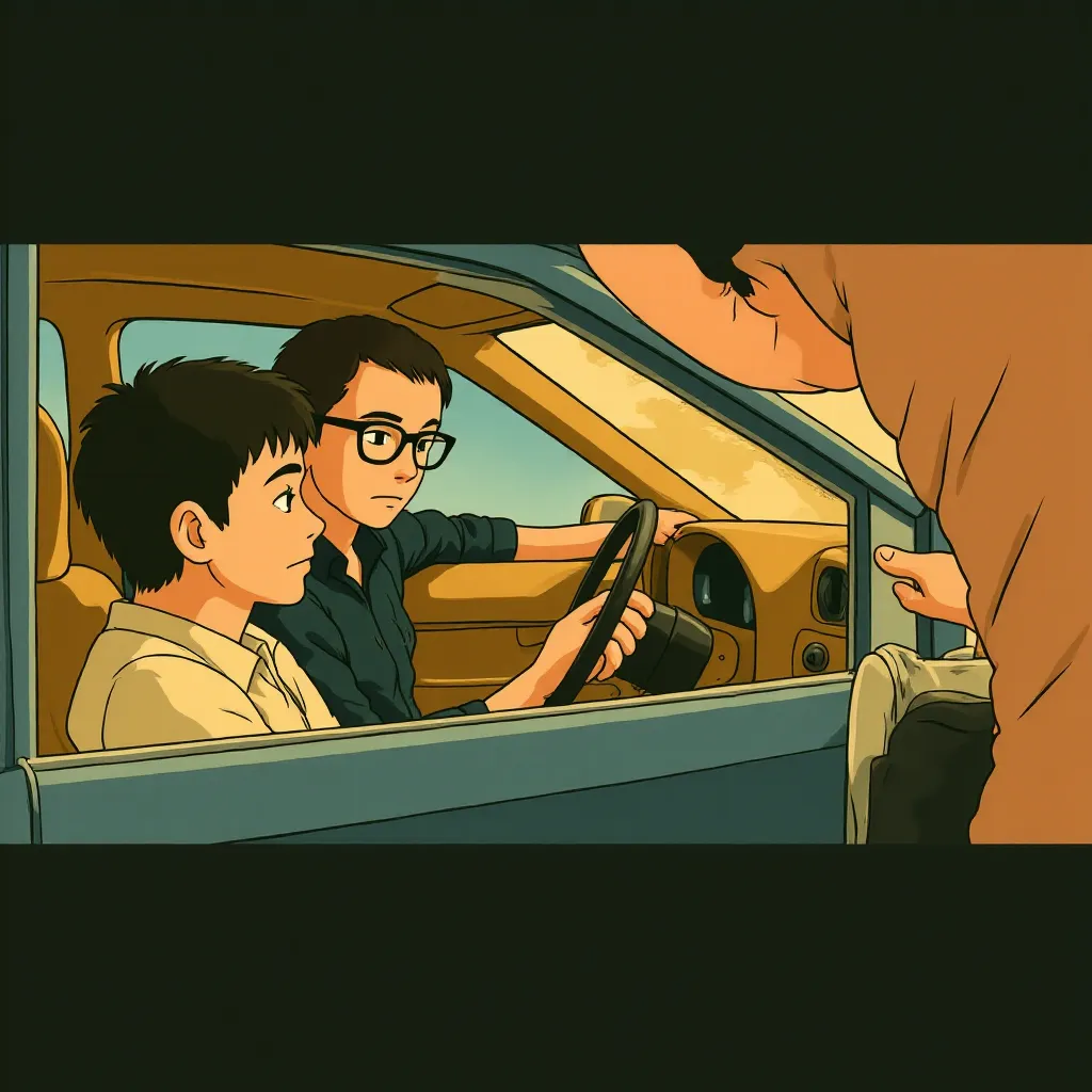 Johnny Depp and Rory Cochrane in Black Mass (2015) - Anime style