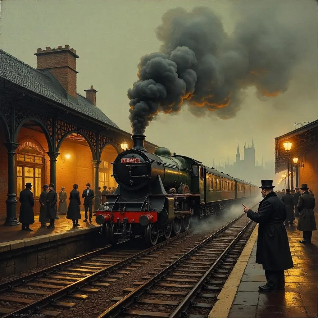Steam and Smog: A Victorian London Train
