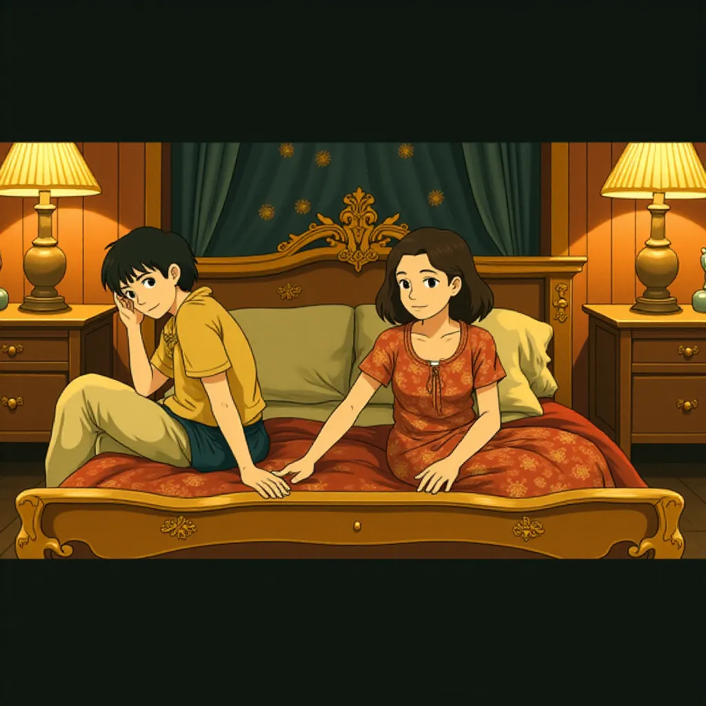 Eddie Redmayne and Alicia Vikander in The Danish Girl (2015) - Anime style