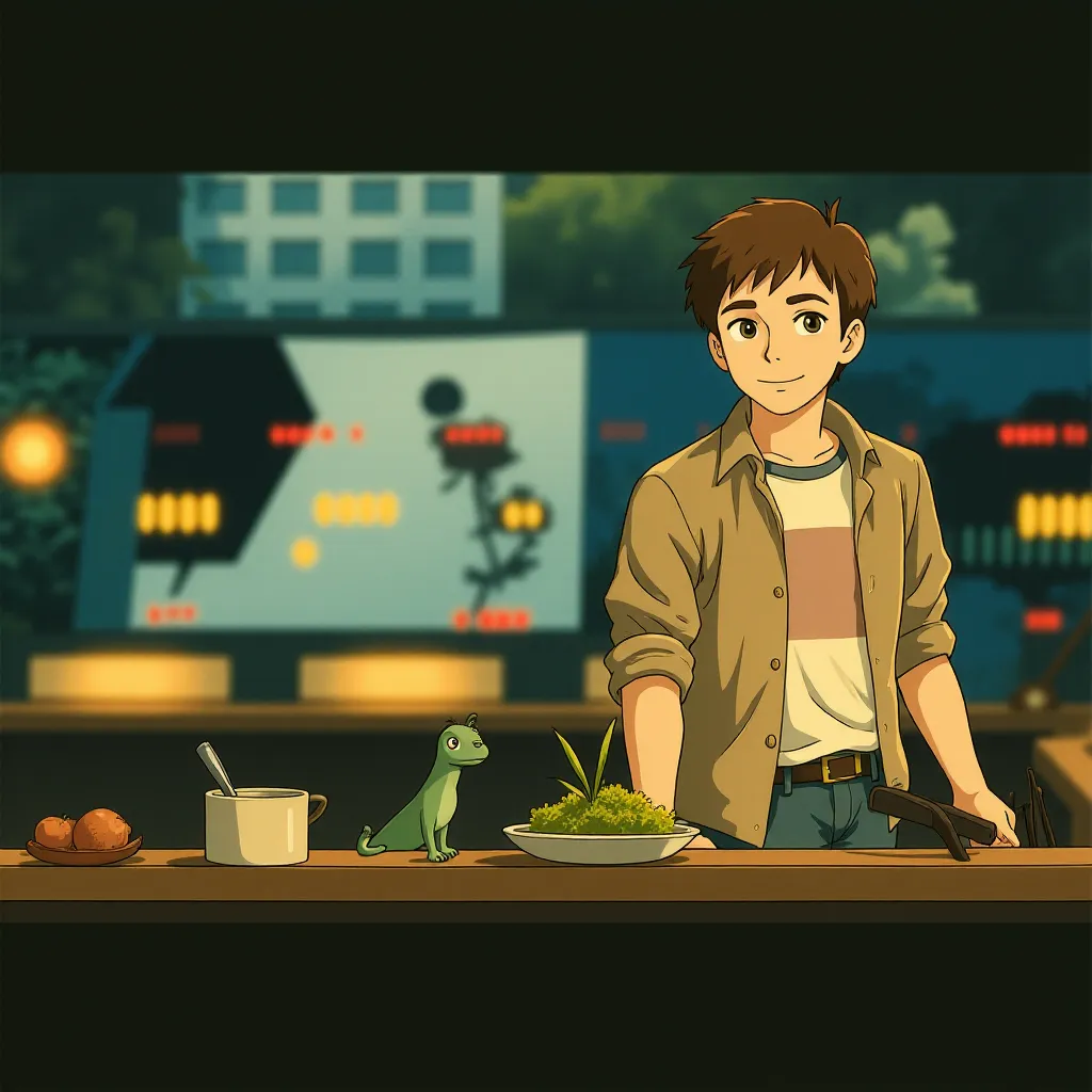 Jake Johnson in Jurassic World (2015) - Anime style