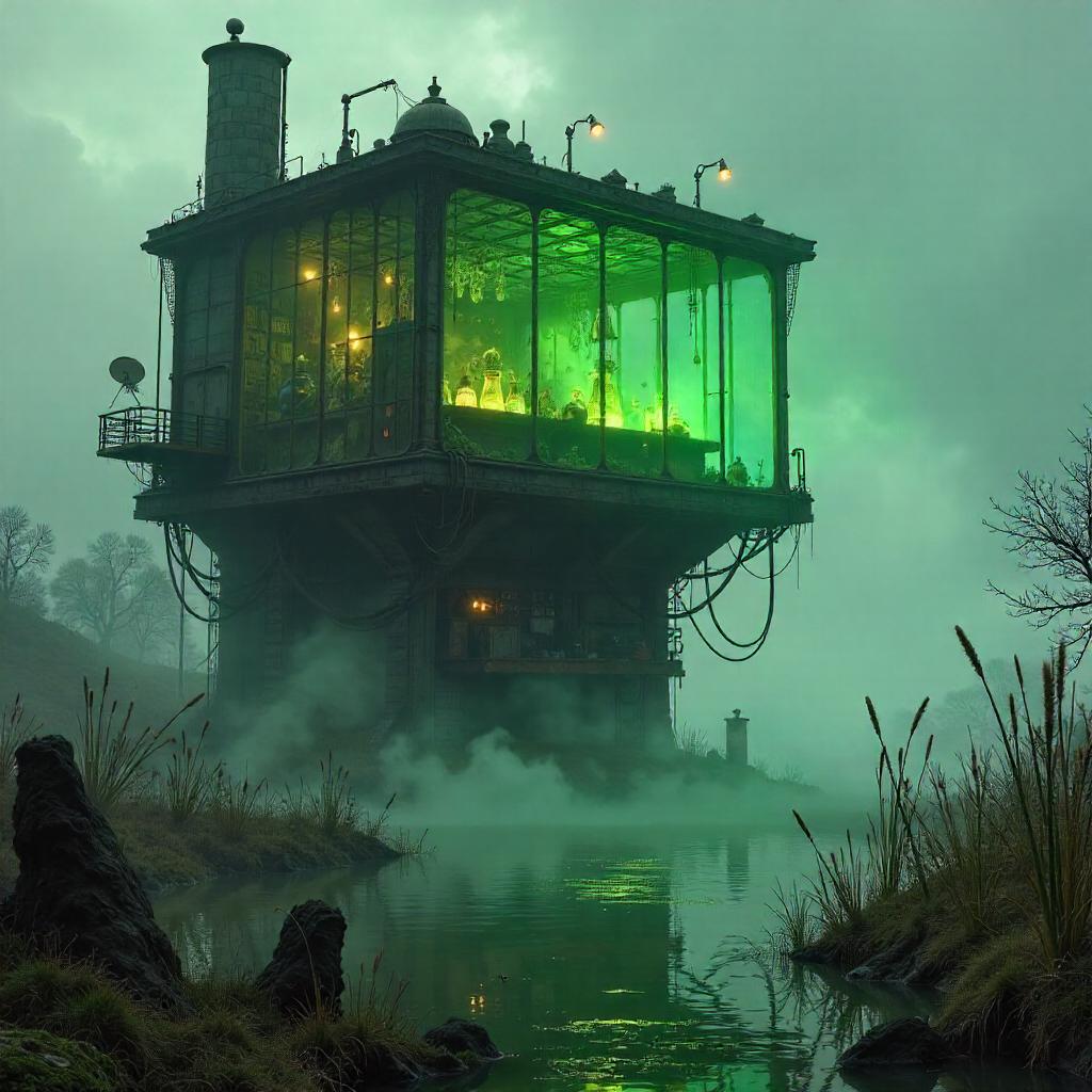 Marsh Laboratory: Concept Art of a Mad Scientist