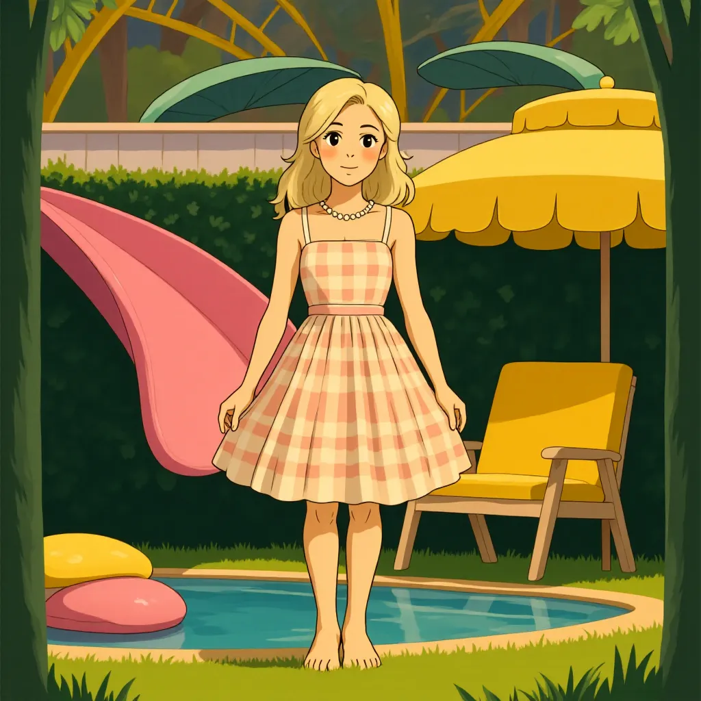 Arwa and Margot Robbie in Barbie (2023) - Anime style