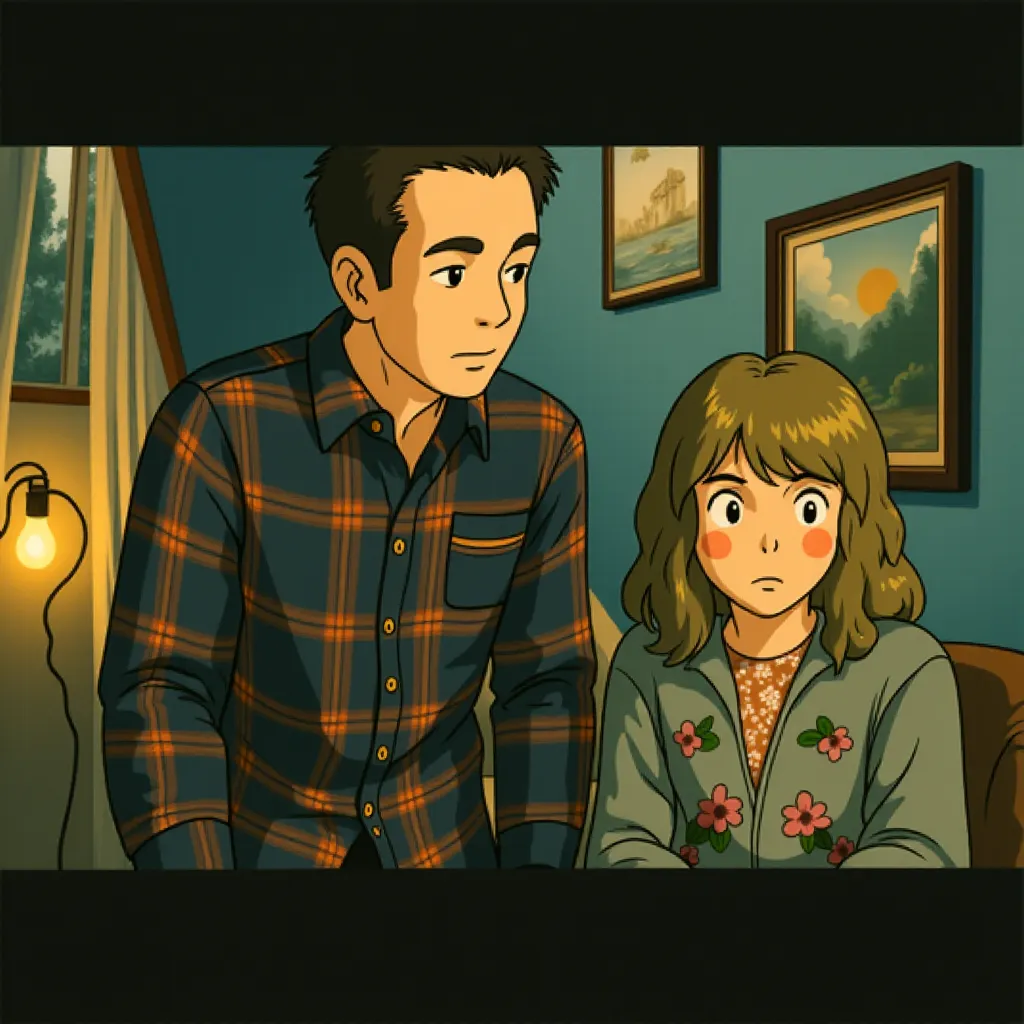 David Thewlis and Toni Collette in I'm Thinking of Ending Things (2020) - Anime style
