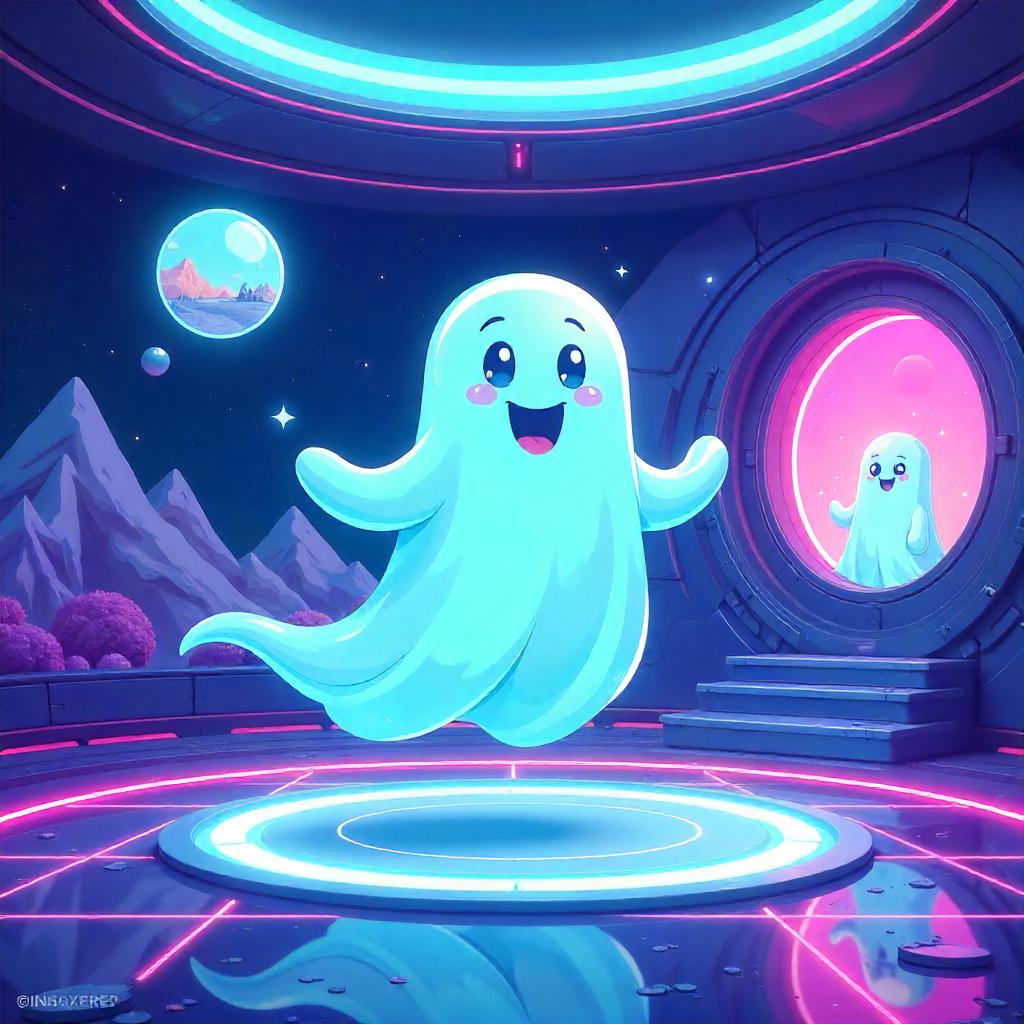 Ghost in a Cartoon Holodeck Adventure