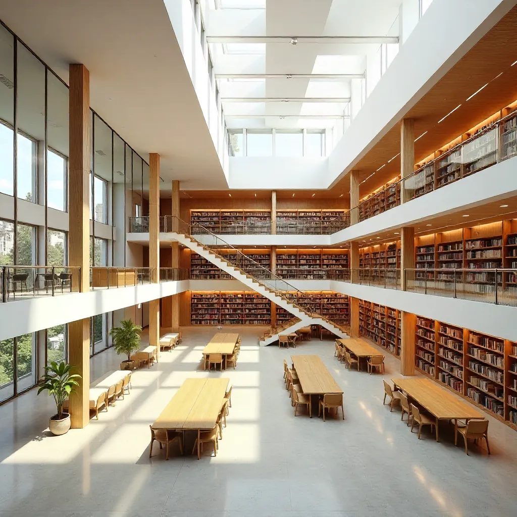 Multi-Level Minimalist Library of Light