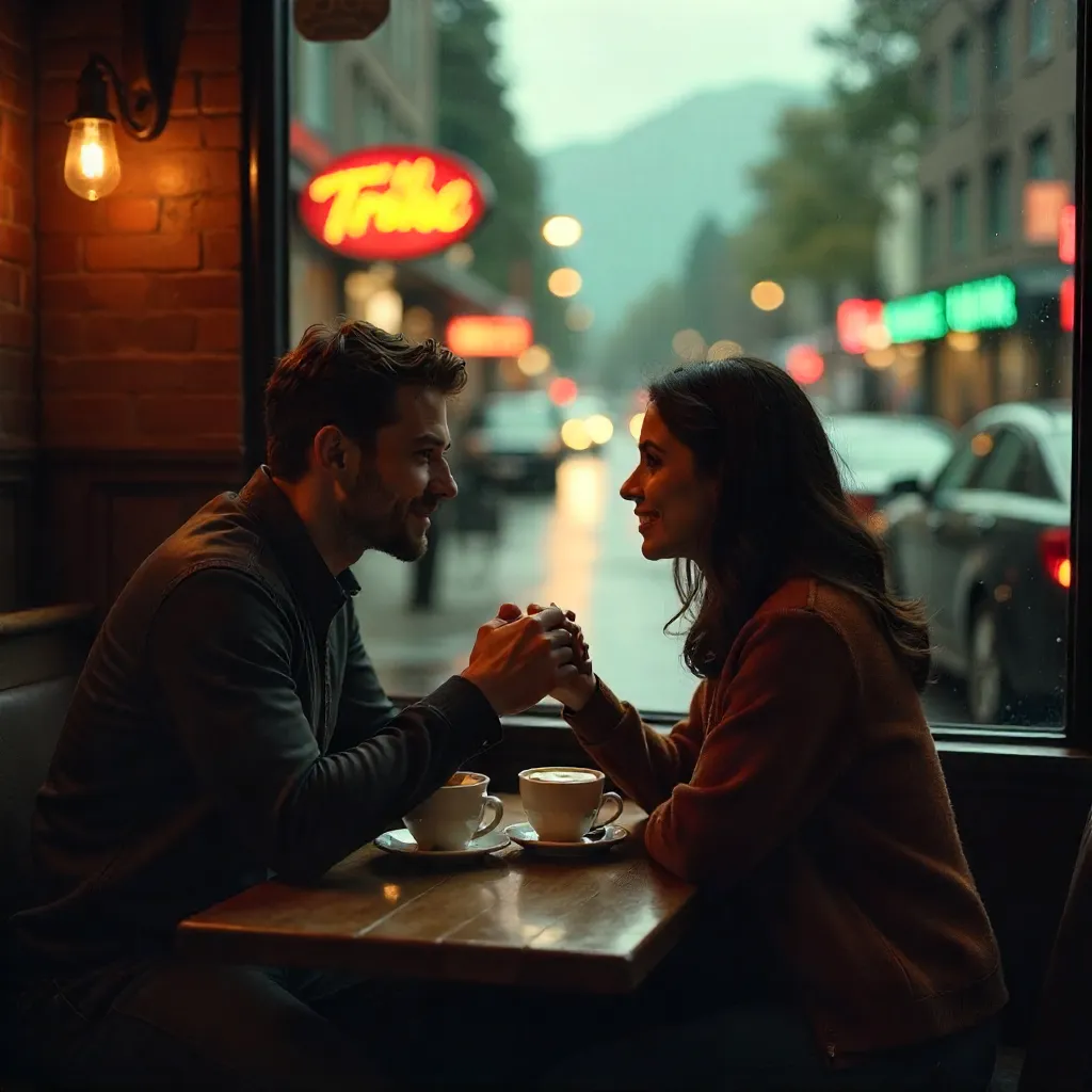 Love Over Latte in a Vancouver Café