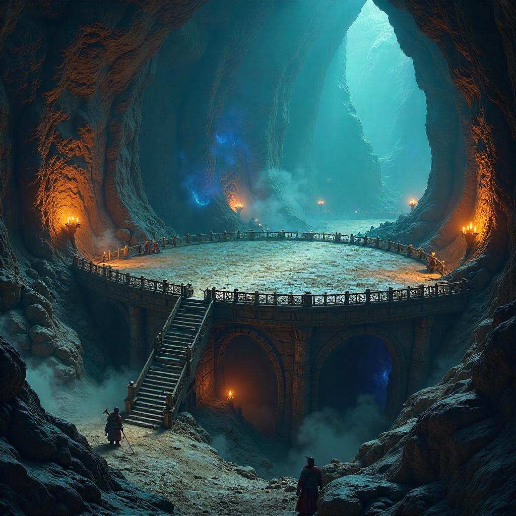 Dwarven Plateau in a Subterranean Mine