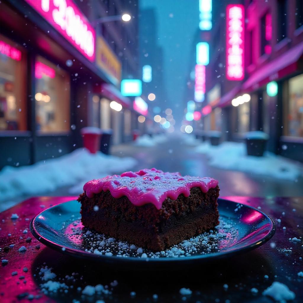 Neon Blizzard Cyberpunk Brownie