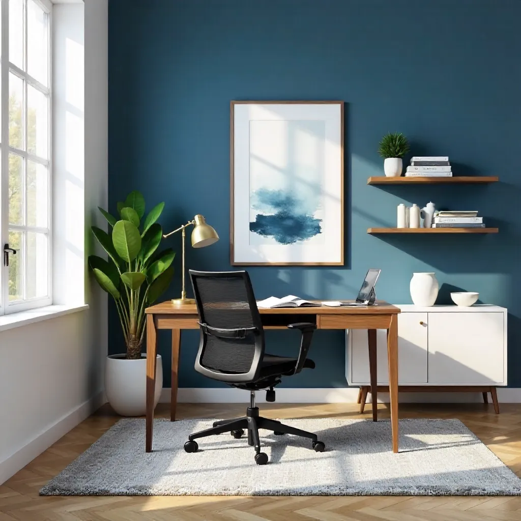 Elegantly Decorated Modern Home Office