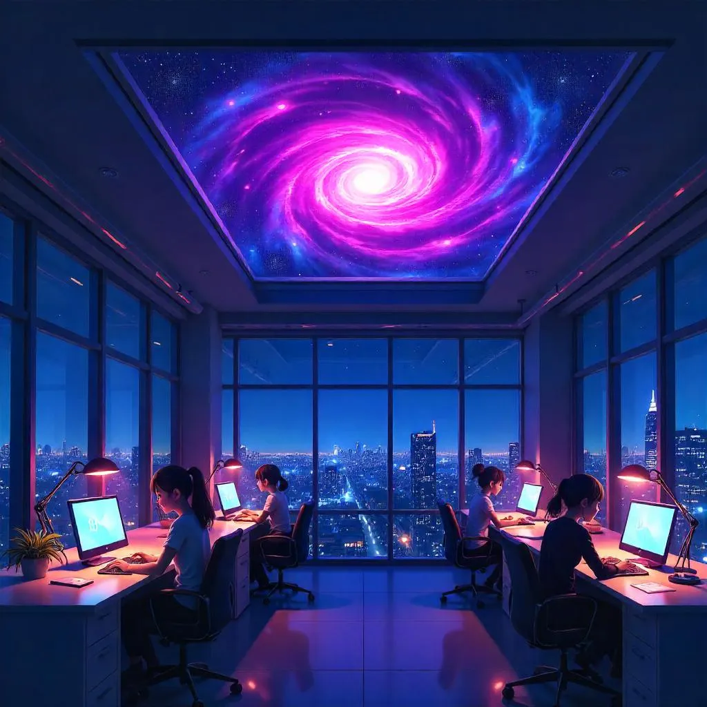 Nebula Dreams in an Anime Office