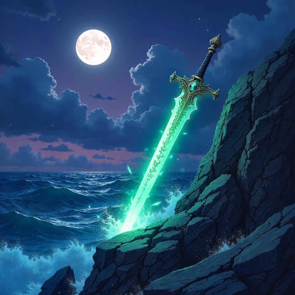 Enchanted Sword at the Cliff's Edge, Anime Style