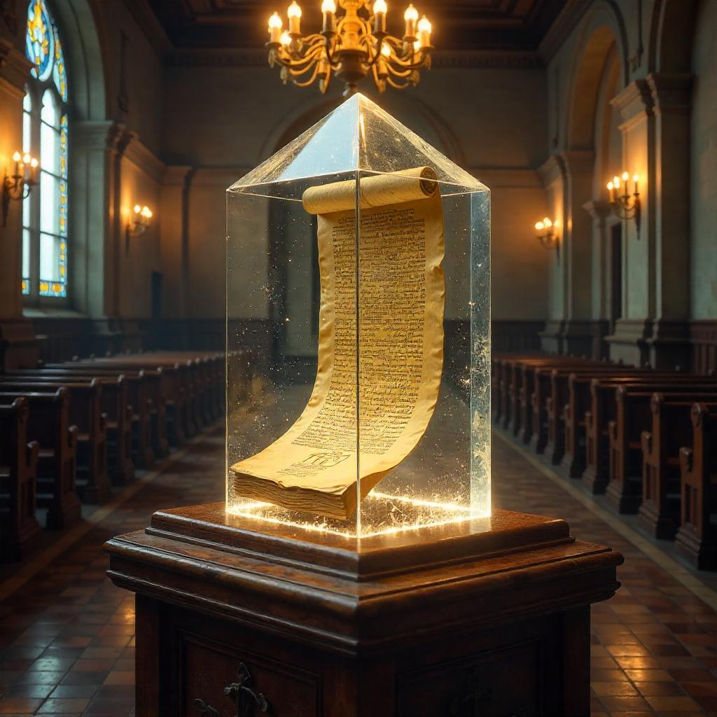 Ancient Artifact in a Sacred Synagogue