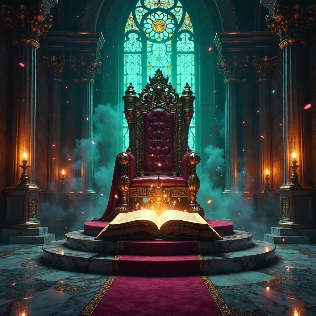 The Mystical Tome in the Grand Throne Room