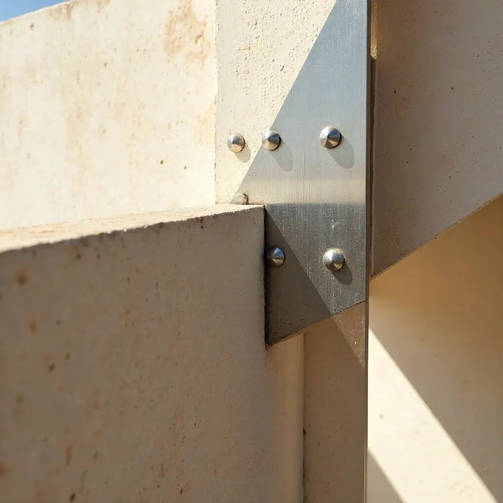 Minimalist Metallic Detail in Rabat, Morocco