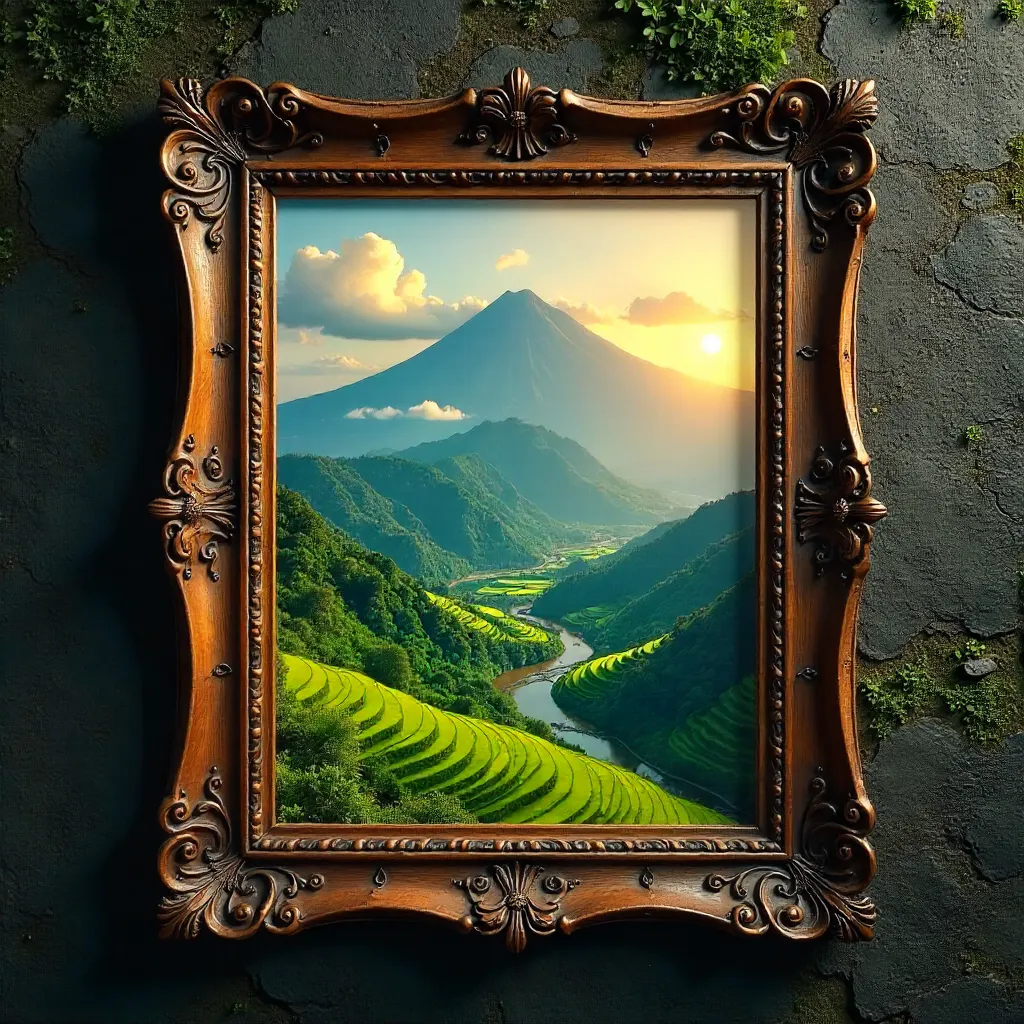 Sindoro in Frame: Golden Hour Over Java