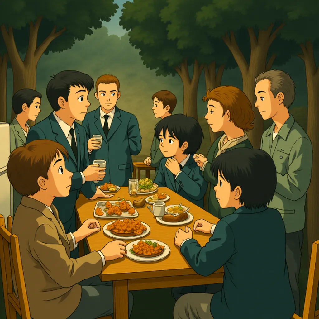 Adam Fogerty, Tom Hardy, Mel Raido, Chris Mason, Charley Palmer Rothwell, and Taron Egerton in Legend (2015) - Anime style