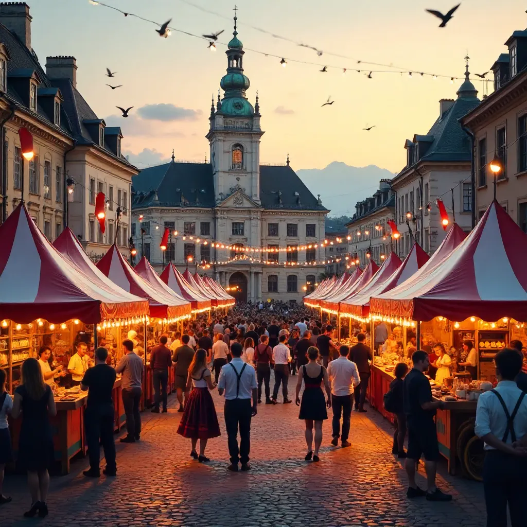 Festival at Vienna City Hall Rathaus