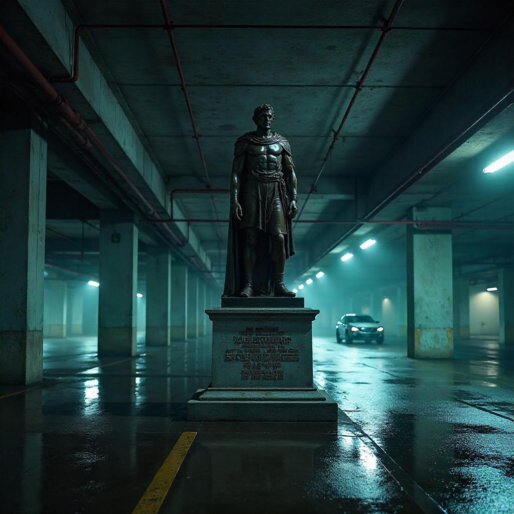 Monument in a Concrete Parking Garage