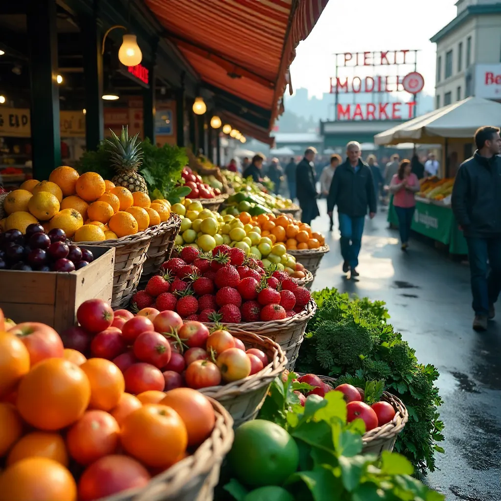 Seattle Farmers Market: Colorful Bounty of Fresh Produce