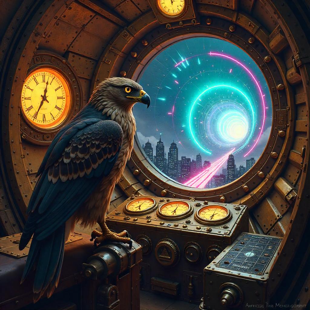 Time-Travel Hawk: Concept Art in a Time Machine