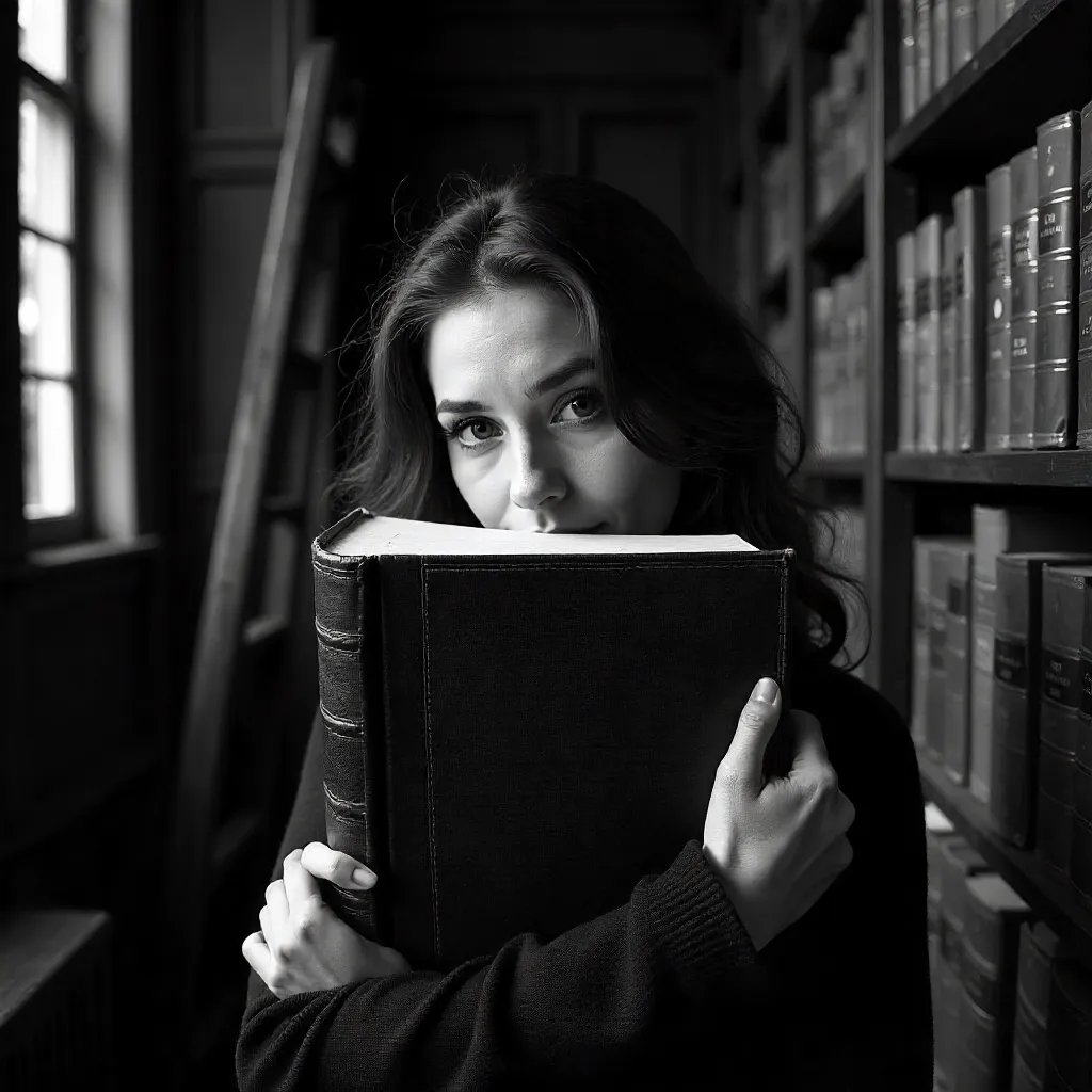 Shadowed Reader in a Library