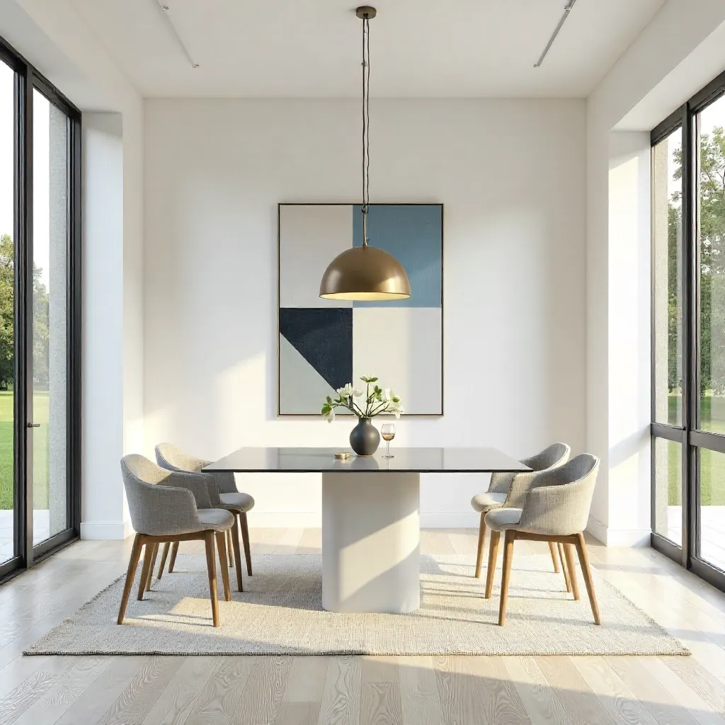 Soft Daylight in a Minimal Modern Dining Room
