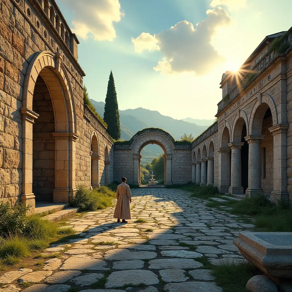 Bursa's Timeless Ruins: Intricate Stone Architecture