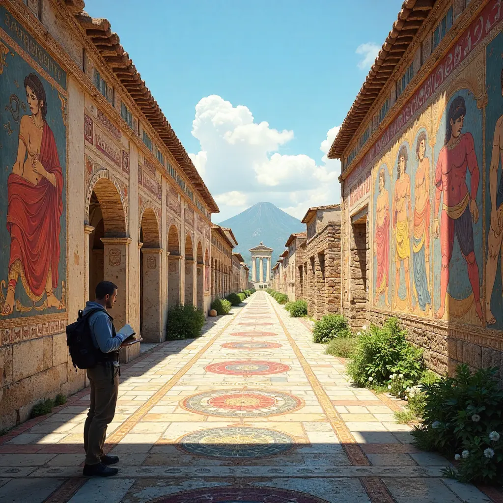 Exploring Pompeii's Frescoes and Roman Architecture
