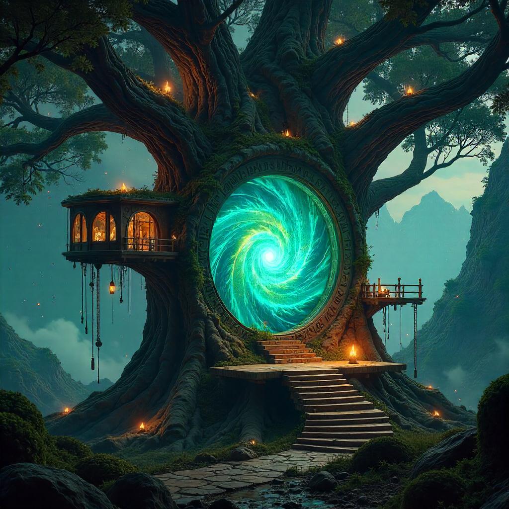Portal Chamber Treehouse in Neon Forest