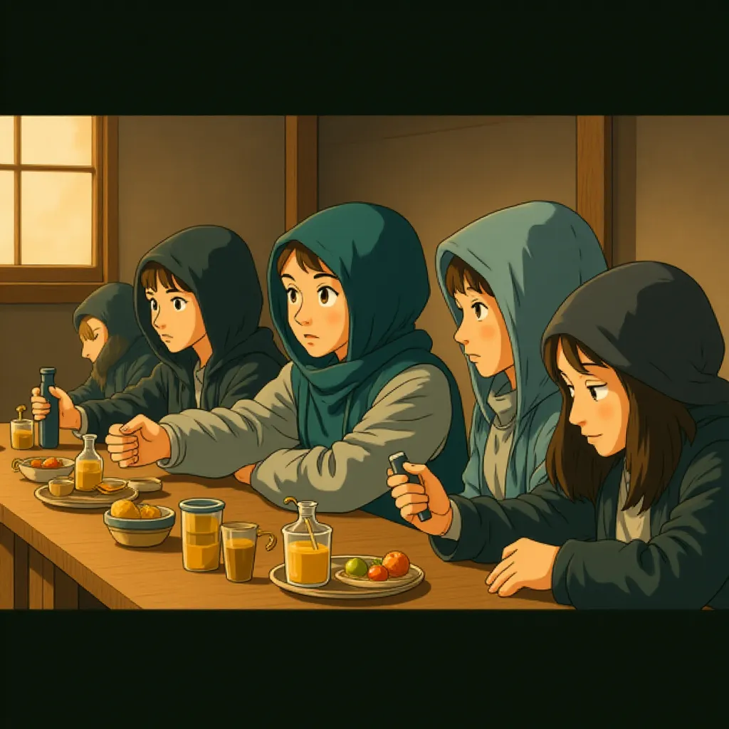 Anne Hathaway in Les Misérables (2012) - Anime style