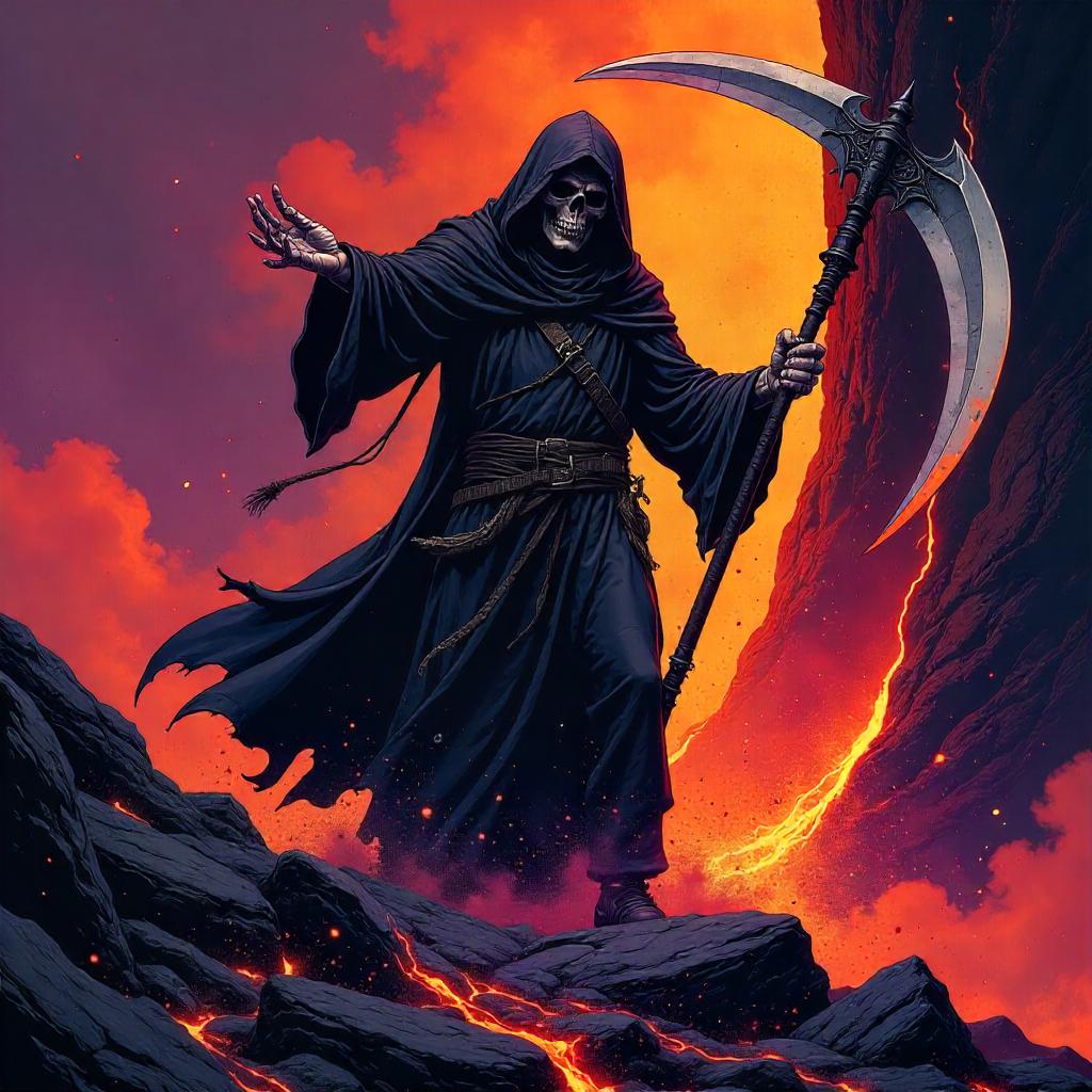Blazing Lava Reaper: Comic Book Showdown