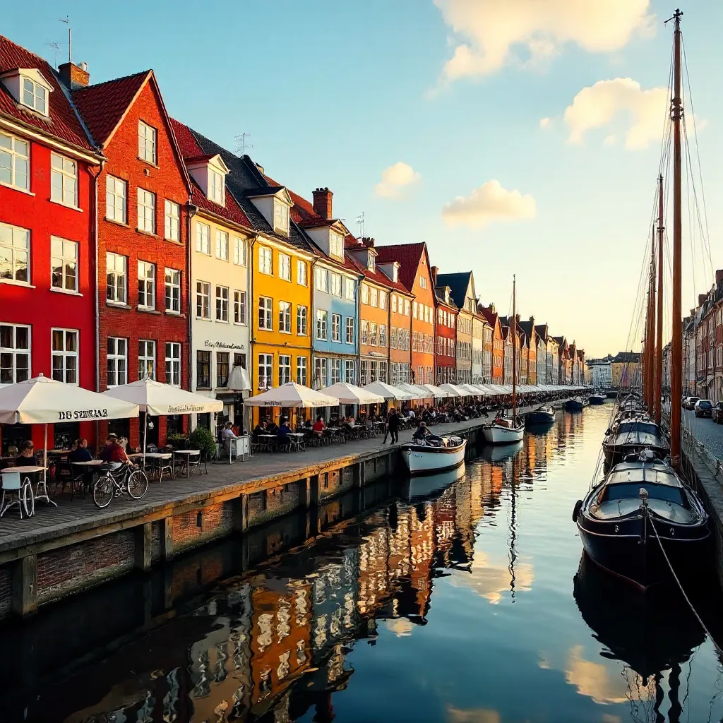 Vibrant Nyhavn: Colorful Copenhagen Canal Houses