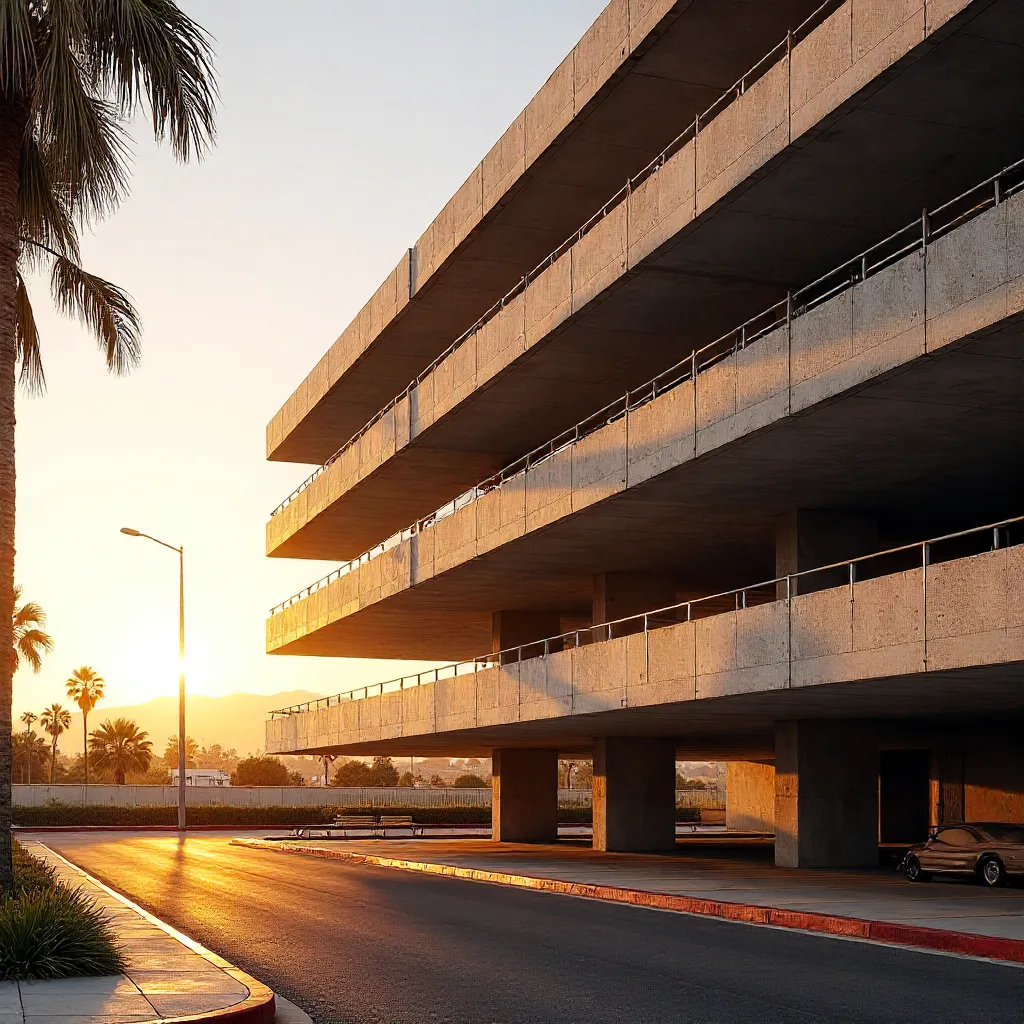 Golden Hour Geometry: Triangle Parking in Burbank
