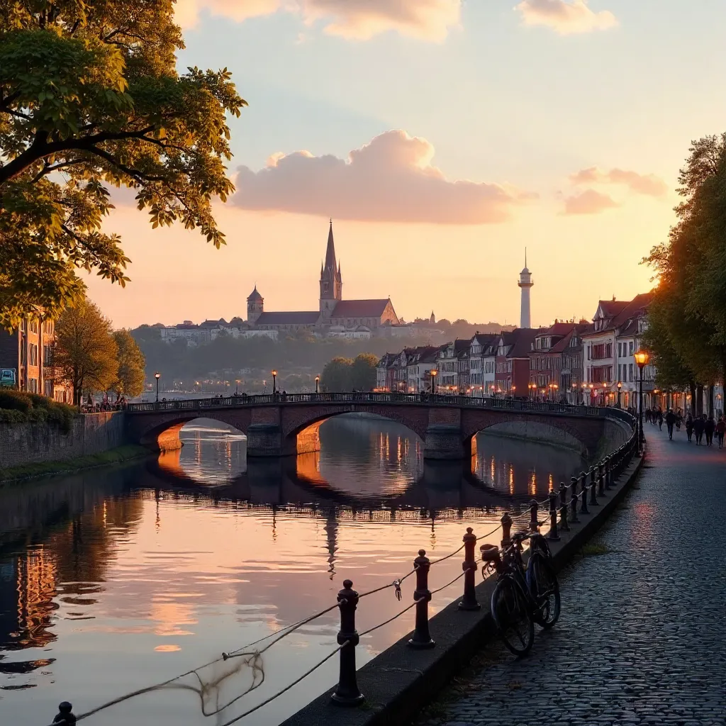 Maastricht Golden Hour: River, Bridges and Heritage