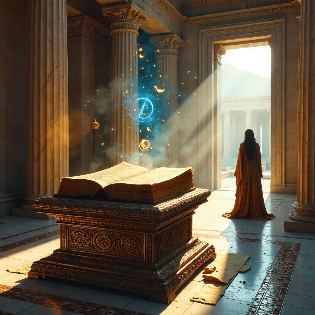 Photoreal Mystical Tome in Ancient Greece