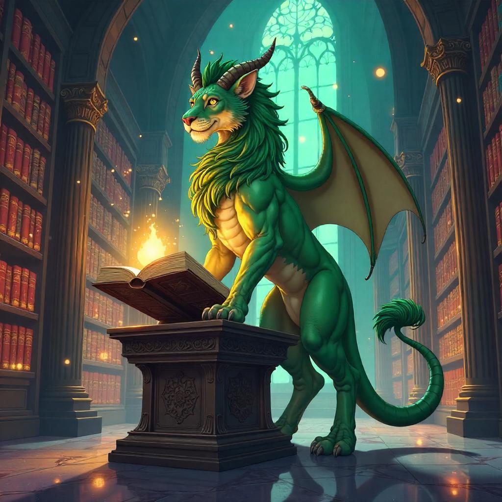 Chimera in a Magical Anime Library