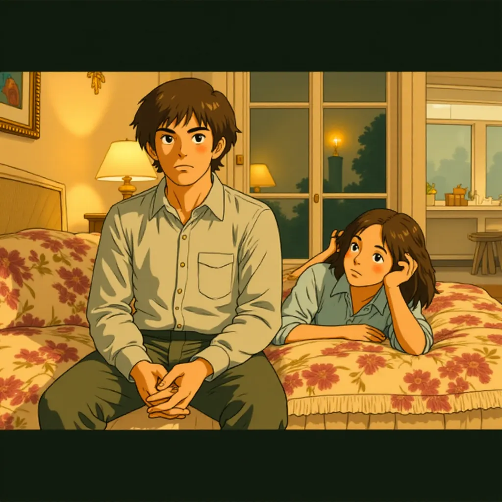 Owen Wilson and Rachel McAdams in Midnight in Paris (2011) - Anime style