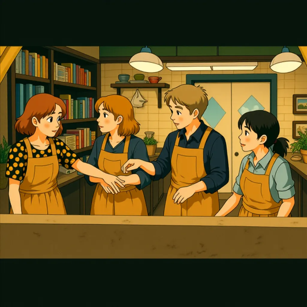 Susan Sarandon, Lorraine Bracco, Talia Shire, and Brenda Vaccaro in Nonnas (2025) - Ghibli style